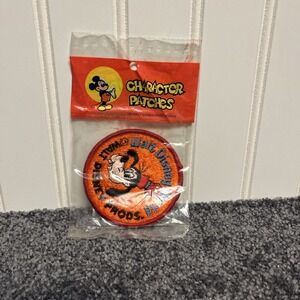 Walt Disney World Patch Goofy‎ VTG 1970s Sew-on Patch 3" New in packaging